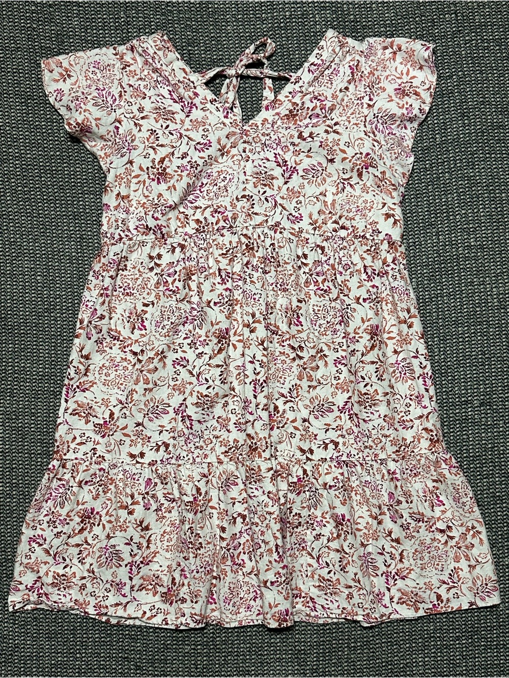 Isabel Maternity by Ingrid & Isabel Cream Dress with Pink Floral Print